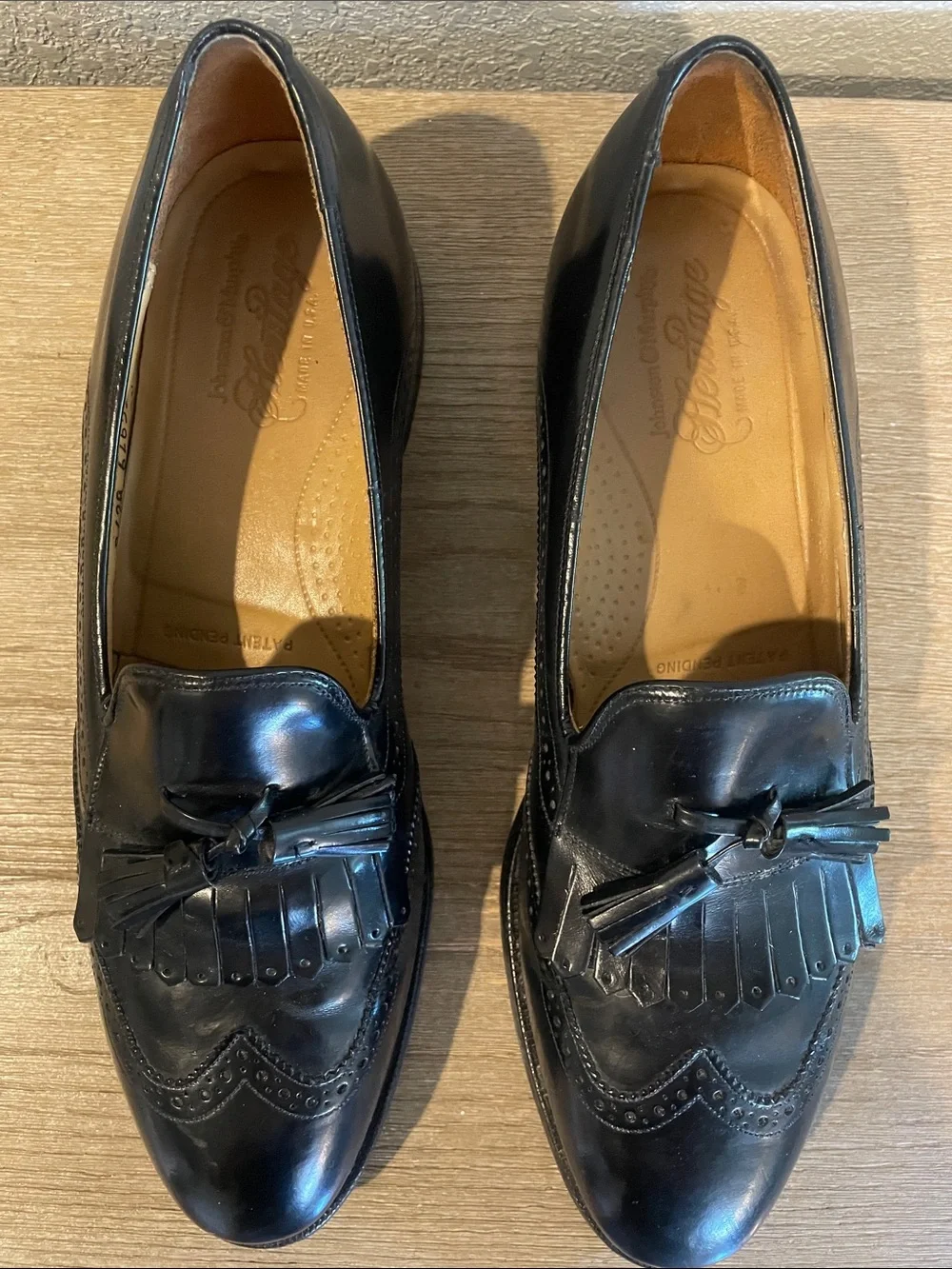 Johnston Murphy Burgundy Wingtip Tassel Oxford Dress Shoes